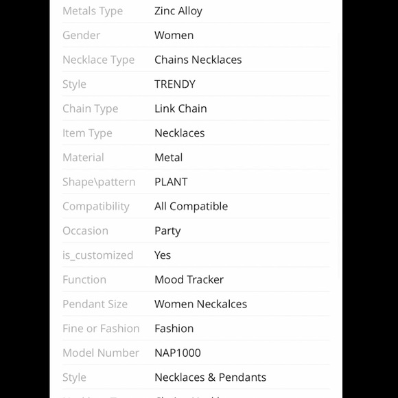 Silver statement necklace - Picture 3 of 3